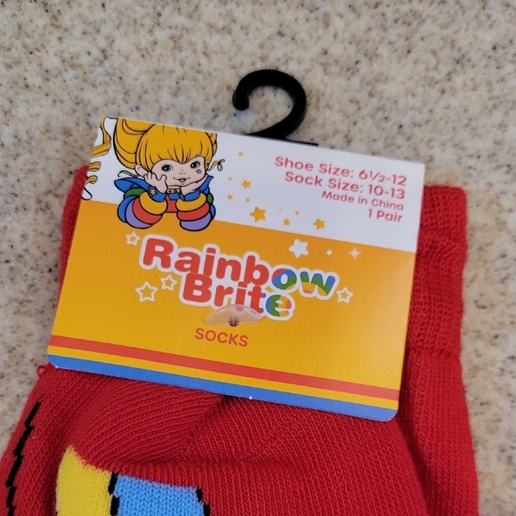 Rainbow Brite Red Women's Socks - Picture 2 of 4